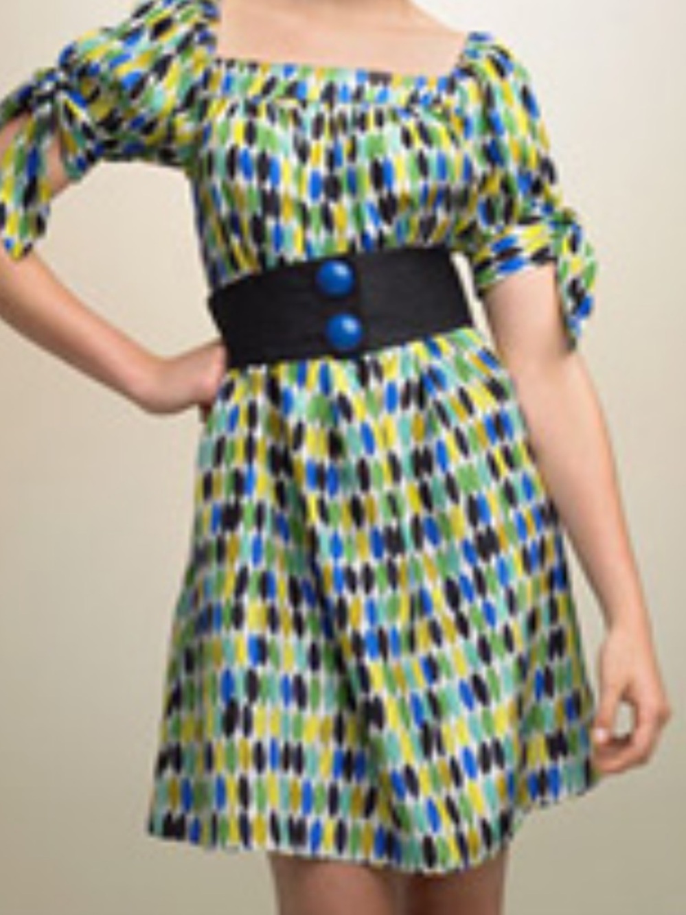Nanette Lepore Abstract Pattern Silk Dress